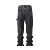 Hearujoy Streetwear Washed Patchwork Baggy Jeans for Men Straight Ropa Hombre Casual Denim Trousers Oversized Color Match Cargo Pants